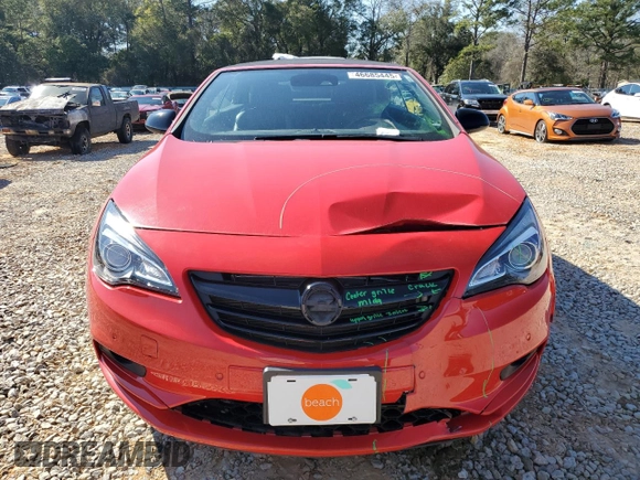 2018 Buick Cascada Sport Touring with VIN W04WJ3N57JG038678, listed as a Copart auction lot 46685445 with 7,505 mi miles and Salvage Title. Bid and sale history available at DreamBid. Image 5.