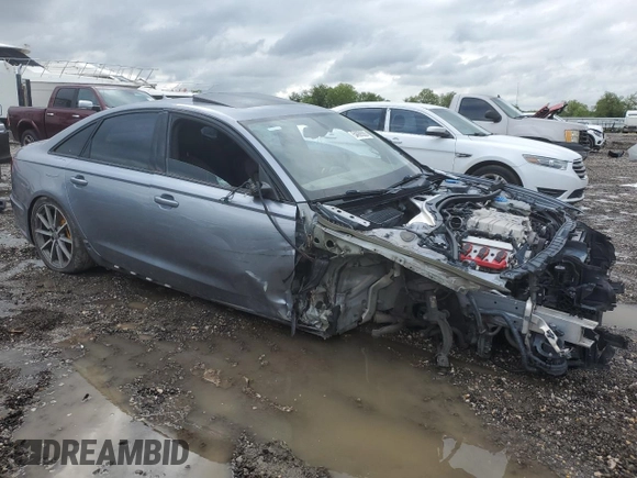 2016 Audi A6 Premium Plus with VIN WAUFGAFC8GN015918, listed as a Copart auction lot 54068555 with Not Provided miles and Clean Title. Bid and sale history available at DreamBid. Image 4.