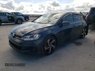 2021 Volkswagen Golf GTI S with VIN 3VW6T7AU5MM004203, listed as a Copart auction lot 87228754 with 24,481 mi miles and Salvage Title. Bid and sale history available at carsss.com. Image 1.
