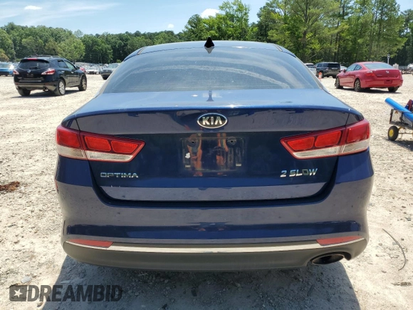 2016 Kia Optima LX with VIN 5XXGT4L33GG006600, listed as a Copart auction lot 61467435 with 92,217 mi miles and Salvage title. Bid and sale history available at DreamBid. Image 6.