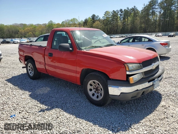 2005 Chevrolet Silverado 1500 Work Truck with VIN 1GCEC14X95Z128928, listed as a Copart auction lot 50984325 with 137,464 mi miles and Salvage Title. Bid and sale history available at carsss.com. Image 4.