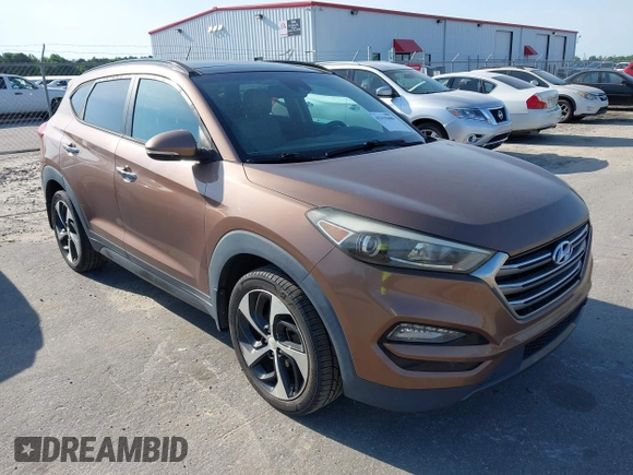 2016 Hyundai Tucson Limited z VIN KM8J33A20GU058654, wystawiony jako IAAI lot #42315680 z przebiegiem 143 866 mil mil oraz . Historia ofert i sprzedaży dostępna na DreamBid. Obrazek 1.