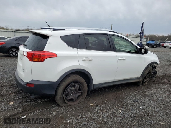 2014 Toyota RAV4 LE with VIN JTMBFREV9ED079488, listed as a Copart auction lot 52695515 with 106,097 mi miles and Salvage Title. Bid and sale history available at DreamBid. Image 3.
