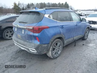 2021 Kia Seltos S with VIN KNDEU2AA5M7045302, listed as a IAAI auction lot 41221708 with 72,592 mi miles and . Bid and sale history available at DreamBid. Image 4.