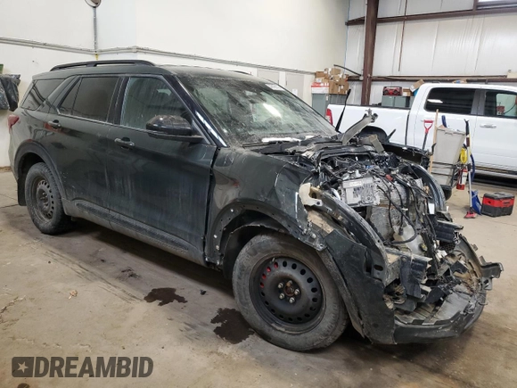 2022 Ford Explorer ST z VIN 1FM5K8GC2NGC27473, wystawiony jako Copart lot #49190175 z przebiegiem 28 611 mil mil oraz Nie do naprawy • Non repairable. Historia ofert i sprzedaży dostępna na DreamBid. Obrazek 4.
