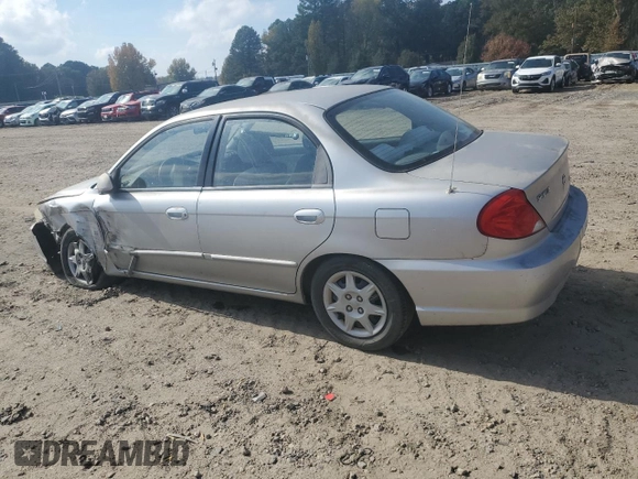 2003 Kia Spectra with VIN KNAFB121335295115, listed as a Copart auction lot 78070674 with Not Provided miles and Salvage Title. Bid and sale history available at DreamBid. Image 2.