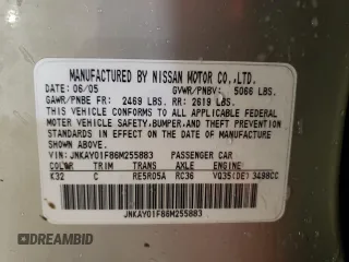 2006 Infiniti M with VIN JNKAY01F86M255883, listed as a Copart auction lot 45985455 with 159,126 mi miles and Salvage Title. Bid and sale history available at carsss.com. Image 13.