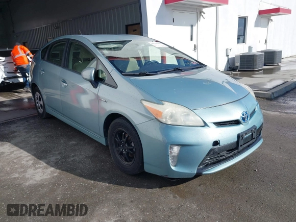 2013 Toyota Prius One with VIN JTDKN3DU6D5557058, listed as a IAAI auction lot 41765281 with 118,128 mi miles. Bid and sale history available at carsss.com. Image 1.