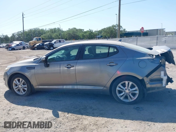 2013 Kia Optima EX with VIN 5XXGN4A72DG158198, listed as a IAAI auction lot 25640499 with 95,752 mi miles. Bid and sale history available at carsss.com. Image 14.