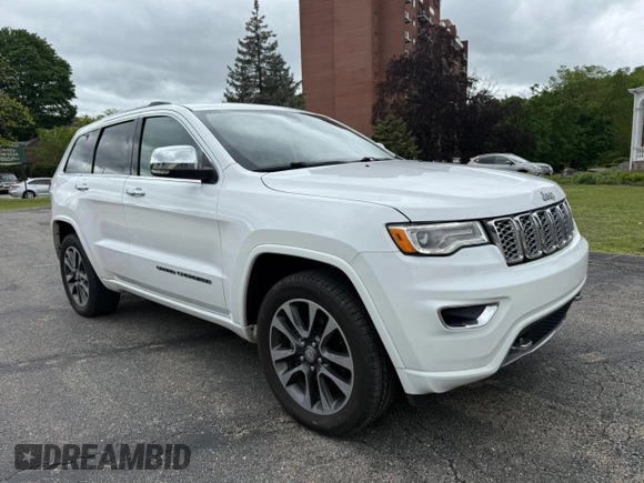 2018 Jeep Grand Cherokee Overland with VIN 1C4RJFCG8JC505915, listed as a Copart auction lot 58612095 with 112,817 mi miles and Clean title. Bid and sale history available at DreamBid. Image 1.