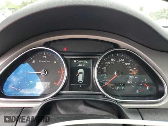 2014 Audi Q7 Premium Plus with VIN WA1LMAFE8ED020520, listed as a Copart auction lot 58448755 with 139,135 mi miles and Clean title. Bid and sale history available at DreamBid. Image 9.