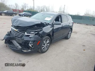 2022 Chevrolet Equinox Premier z VIN 2GNAXXEV9N6124156, wystawiony jako IAAI lot #42015711 z przebiegiem 65 808 mil mil oraz . Historia ofert i sprzedaży dostępna na DreamBid. Obrazek 2.