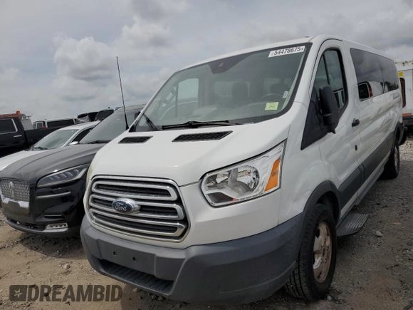 2018 Ford Transit Passenger XL with VIN 1FBZX2YM5JKB09425, listed as a Copart auction lot 54478675 with 147,801 mi miles and Salvage Title. Bid and sale history available at carsss.com. Image 1.