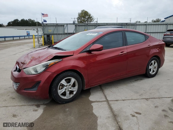2014 Hyundai Elantra SE with VIN 5NPDH4AE4EH543275, listed as a Copart auction lot 42673315 with NaN miles and Salvage Title. Bid and sale history available at carsss.com. Image 1.