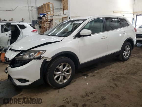 2015 Mazda CX-9 Sport with VIN JM3TB2BV9F0458308, listed as a Copart auction lot 53378565 with 176,095 mi miles and Salvage Title. Bid and sale history available at carsss.com. Image 1.