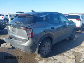 2025 Nissan Kicks S with VIN 3N8AP6BA3SL305771, listed as a IAAI auction lot 41860111 with 5,427 mi miles. Bid and sale history available at carsss.com. Image 4.