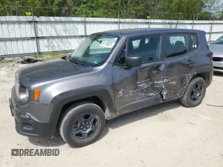 2017 Jeep Renegade Sport with VIN ZACCJBAB9HPE54484, listed as a Copart auction lot 54119825 with 29,856 mi miles and Salvage Title. Bid and sale history available at carsss.com. Image 1.