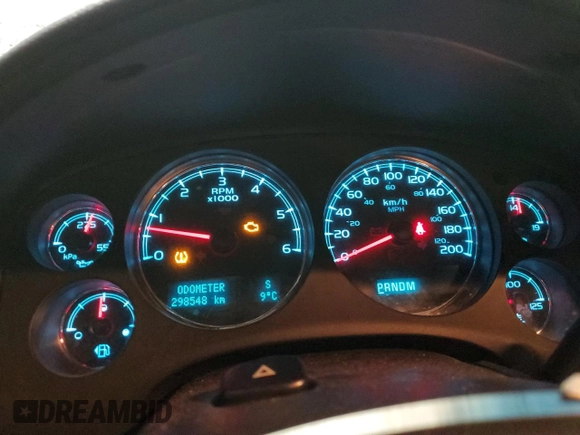 2010 Chevrolet Suburban LTZ with VIN 1GNUKKE38AR283830, listed as a Copart auction lot 84887104 with 298,548 mi miles and Salvage Title. Bid and sale history available at carsss.com. Image 9.