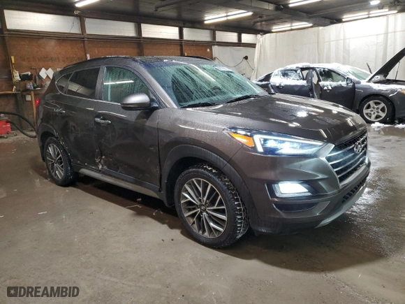 2019 Hyundai Tucson SEL with VIN KM8J3CAL5KU990348, listed as a Copart auction lot 88119875 with 100,645 mi miles and Salvage Title. Bid and sale history available at carsss.com. Image 4.