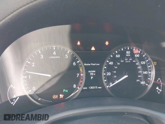 2013 Lexus GS 350 with VIN JTHCE1BL8D5004042, listed as a IAAI auction lot 42152739 with 130,315 mi miles. Bid and sale history available at carsss.com. Image 7.