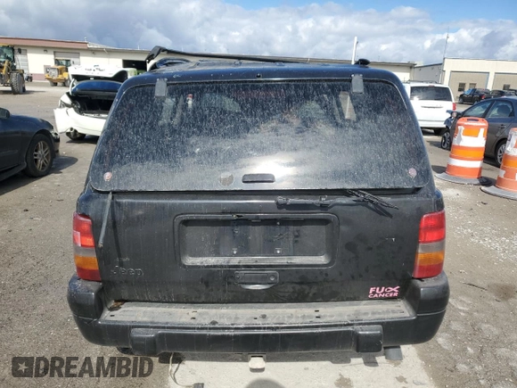 1998 Jeep Grand Cherokee Laredo with VIN 1J4GZ58S6WC305902, listed as a Copart auction lot 75988244 with 0 mi miles and Clean Title. Bid and sale history available at carsss.com. Image 6.