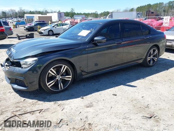 2016 BMW 7 Series 740i with VIN WBA7E2C54GG714649, listed as a IAAI auction lot 41815220 with 89,029 mi miles. Bid and sale history available at carsss.com. Image 17.