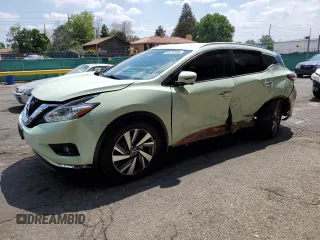 2016 Nissan Murano SL z VIN 5N1AZ2MH8GN143082, wystawiony jako Copart lot #63212955 z przebiegiem 55 597 mil mil oraz Szkoda całkowita • Salvage title. Historia ofert i sprzedaży dostępna na DreamBid. Obrazek 1.
