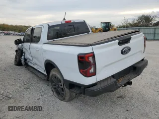 2024 Ford Ranger LARIAT with VIN 1FTER4KH7RLE06567, listed as a Copart auction lot 76637684 with 0 mi miles and Salvage Title. Bid and sale history available at carsss.com. Image 2.