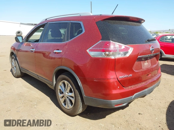 2016 Nissan Rogue SL with VIN 5N1AT2MT6GC899673, listed as a IAAI auction lot 42008141 with 164,669 mi miles and . Bid and sale history available at carsss.com. Image 3.