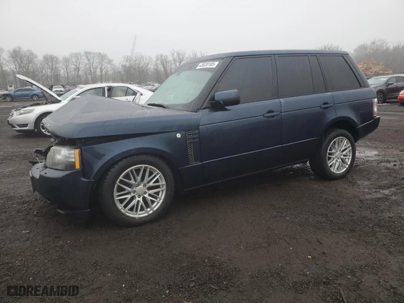 2012 Land Rover Range Rover HSE with VIN SALME1D44CA387407, listed as a Copart auction lot 43020105 with 126,198 mi miles and Salvage Title. Bid and sale history available at carsss.com. Image 1.