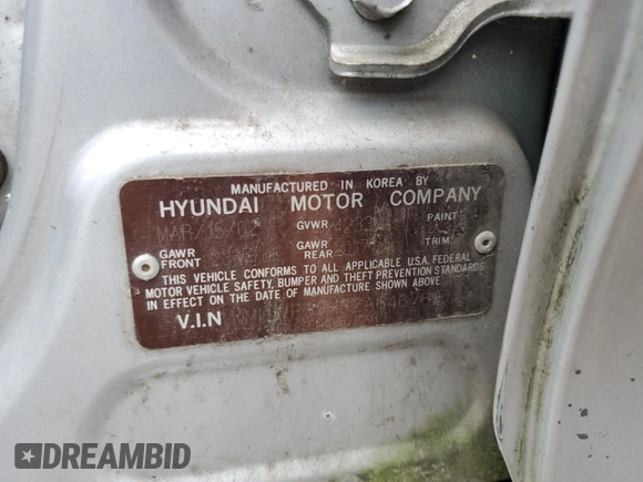 2002 Hyundai Sonata GLS with VIN KMHWF35H82A646789, listed as a Copart auction lot 73041784 with 127,732 mi miles and Clean Title. Bid and sale history available at carsss.com. Image 12.