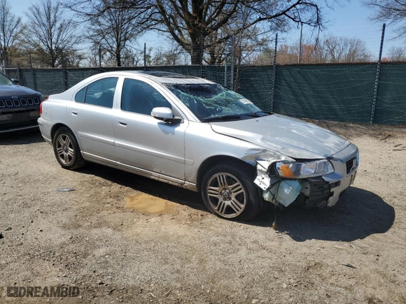 2007 Volvo S60 2.5L Turbo with VIN YV1RS592272635023, listed as a Copart auction lot 51464755 with 57,261 mi miles and Salvage Title. Bid and sale history available at carsss.com. Image 4.