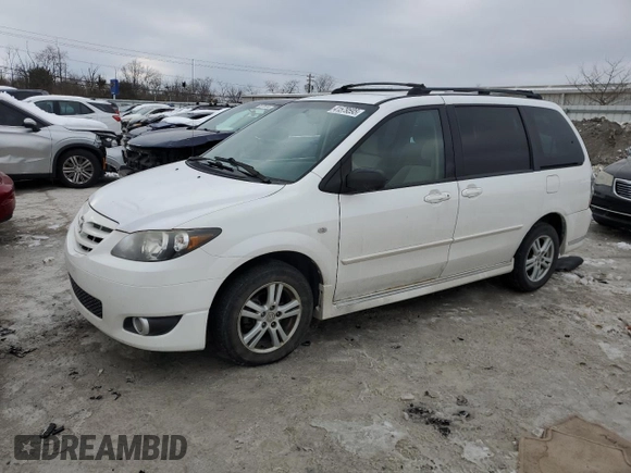 2006 Mazda MPV LX with VIN JM3LW28AX60563786, listed as a Copart auction lot 41579595 with 244,370 mi miles and Non repairable. Bid and sale history available at DreamBid. Image 1.