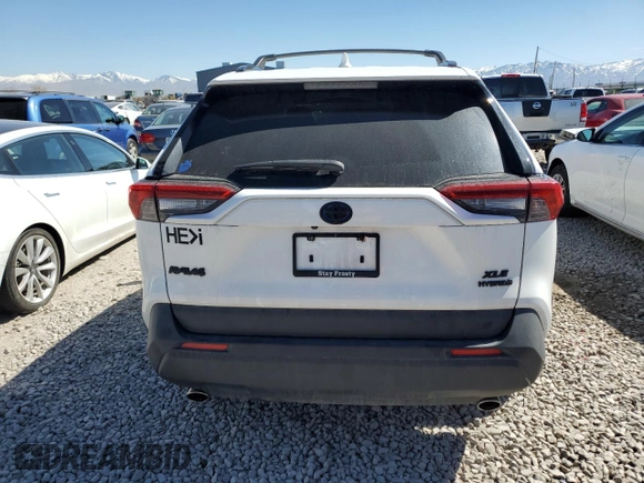 2021 Toyota RAV4 Hybrid XLE with VIN JTMRWRFV6MD559354, listed as a Copart auction lot 50803455 with 56,604 mi miles and Salvage Title. Bid and sale history available at carsss.com. Image 6.