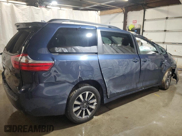 2020 Toyota Sienna LE with VIN 5TDJZ3DC5LS240162, listed as a Copart auction lot 87418854 with Not provided miles and Salvage title. Bid and sale history available at DreamBid. Image 3.