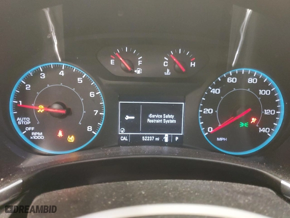 2019 Chevrolet Equinox LS with VIN 3GNAXSEV9KS681259, listed as a Copart auction lot 82147324 with 52,237 mi miles and Salvage Title. Bid and sale history available at carsss.com. Image 9.