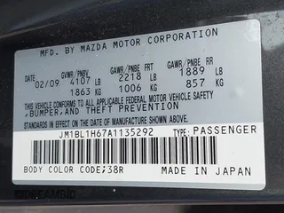 2010 Mazda 3 S Sport with VIN JM1BL1H67A1135292, listed as a IAAI auction lot 42710927 with 184,422 mi miles and . Bid and sale history available at DreamBid. Image 9.