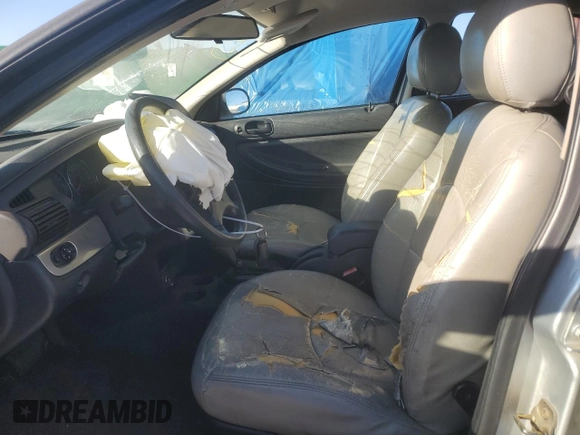 2005 Chrysler Sebring Touring with VIN 1C3EL56R05N573849, listed as a Copart auction lot 87338184 with 252,659 mi miles and Salvage title. Bid and sale history available at DreamBid. Image 7.