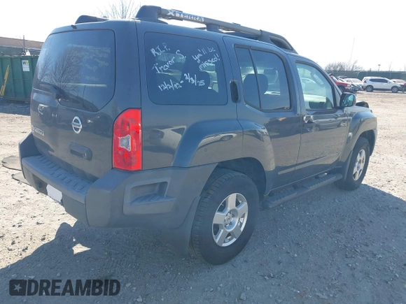 2008 Nissan Xterra S with VIN 5N1AN08W58C539847, listed as a IAAI auction lot 41650719 with 221,345 mi miles and . Bid and sale history available at DreamBid. Image 4.