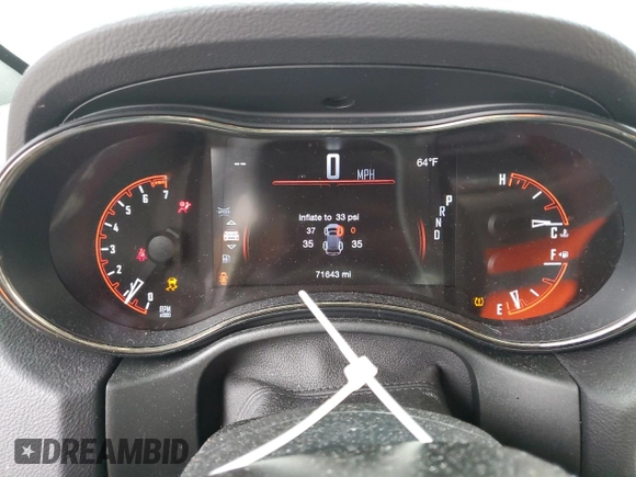 2020 Dodge Durango GT with VIN 1C4RDJDG1LC172386, listed as a Copart auction lot 51442455 with 71,643 mi miles and Salvage title. Bid and sale history available at DreamBid. Image 9.