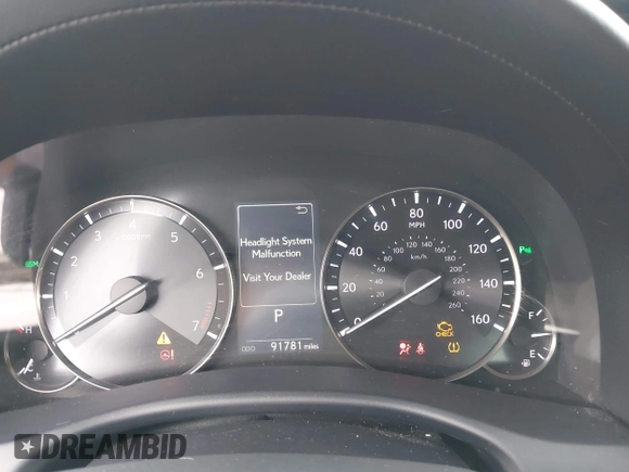 2016 Lexus GS 350 with VIN JTHBZ1BLXGA002689, listed as a IAAI auction lot 41555272 with 91,781 mi miles. Bid and sale history available at carsss.com. Image 7.