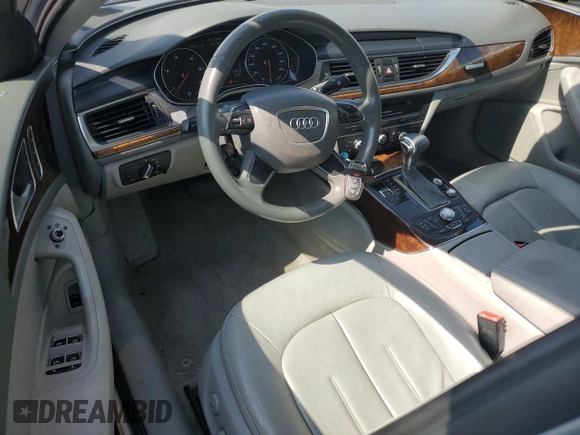 2014 Audi A6 Premium Plus with VIN WAUFMAFC6EN013641, listed as a Copart auction lot 54417055 with 95,749 mi miles and Salvage title. Bid and sale history available at DreamBid. Image 8.