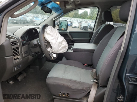 2005 Nissan Titan SE with VIN 1N6BA07B55N533952, listed as a Copart auction lot 76089344 with 188,970 mi miles and Salvage Title. Bid and sale history available at DreamBid. Image 7.