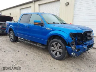 2013 Ford F-150 XL with VIN 1FTFW1CF4DFD22741, listed as a IAAI auction lot 41142876 with 1 mi miles. Bid and sale history available at carsss.com. Image 1.