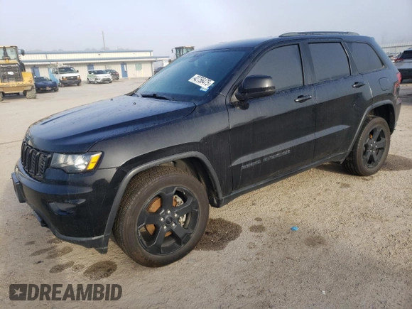 2018 Jeep Grand Cherokee Laredo E with VIN 1C4RJFAG9JC437188, listed as a Copart auction lot 42756475 with 116,044 mi miles and Salvage Title. Bid and sale history available at carsss.com. Image 1.