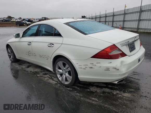 2009 Mercedes-Benz CLS-Class 5.5L with VIN WDDDJ72X59A144223, listed as a Copart auction lot 81114174 with 164,096 mi miles and Salvage Title. Bid and sale history available at carsss.com. Image 2.