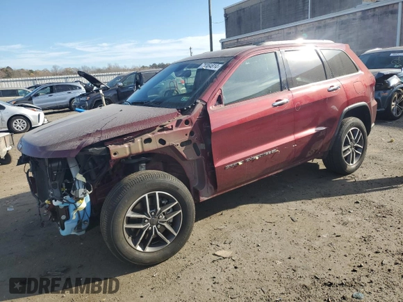 2022 Jeep Grand Cherokee WK Limited with VIN 1C4RJFBG9NC142273, listed as a Copart auction lot 78364814 with 40,054 mi miles and Salvage Title. Bid and sale history available at carsss.com. Image 1.