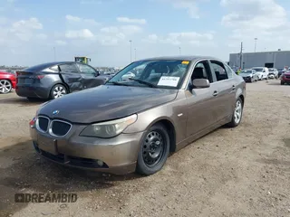 2004 BMW 5 Series 530i with VIN WBANA73594B801780, listed as a IAAI auction lot 41753708 with 176,442 mi miles and . Bid and sale history available at carsss.com. Image 2.