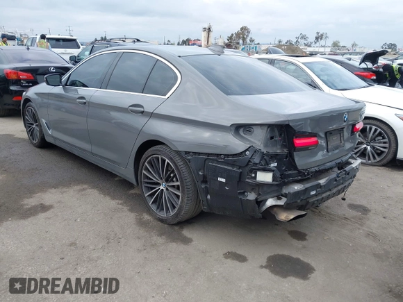 2021 BMW 5 Series 530i with VIN WBA53BH08MWX16268, listed as a IAAI auction lot 42065485 with 42,659 mi miles and . Bid and sale history available at DreamBid. Image 3.