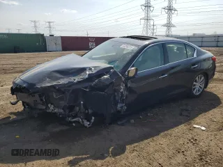 2015 Infiniti Q50 Premium с VIN JN1BV7AR4FM401667, выставлен на аукционе Copart как лот 54258215 с пробегом Не указан миль и Списание • Salvage title. История ставок и продаж доступна на DreamBid. Изображение 1.